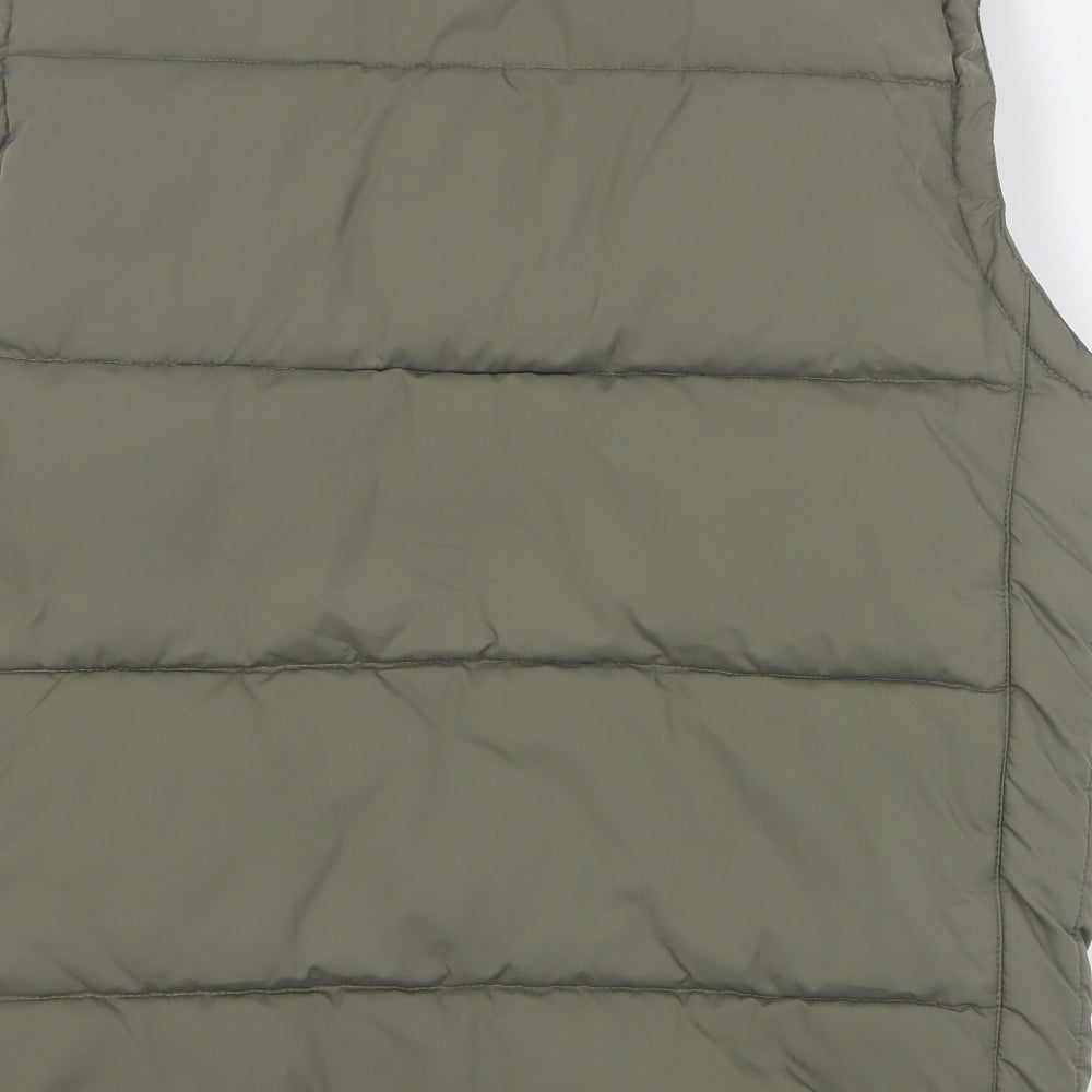 Dunnes Mens Green   Gilet Coat Size L  Zip