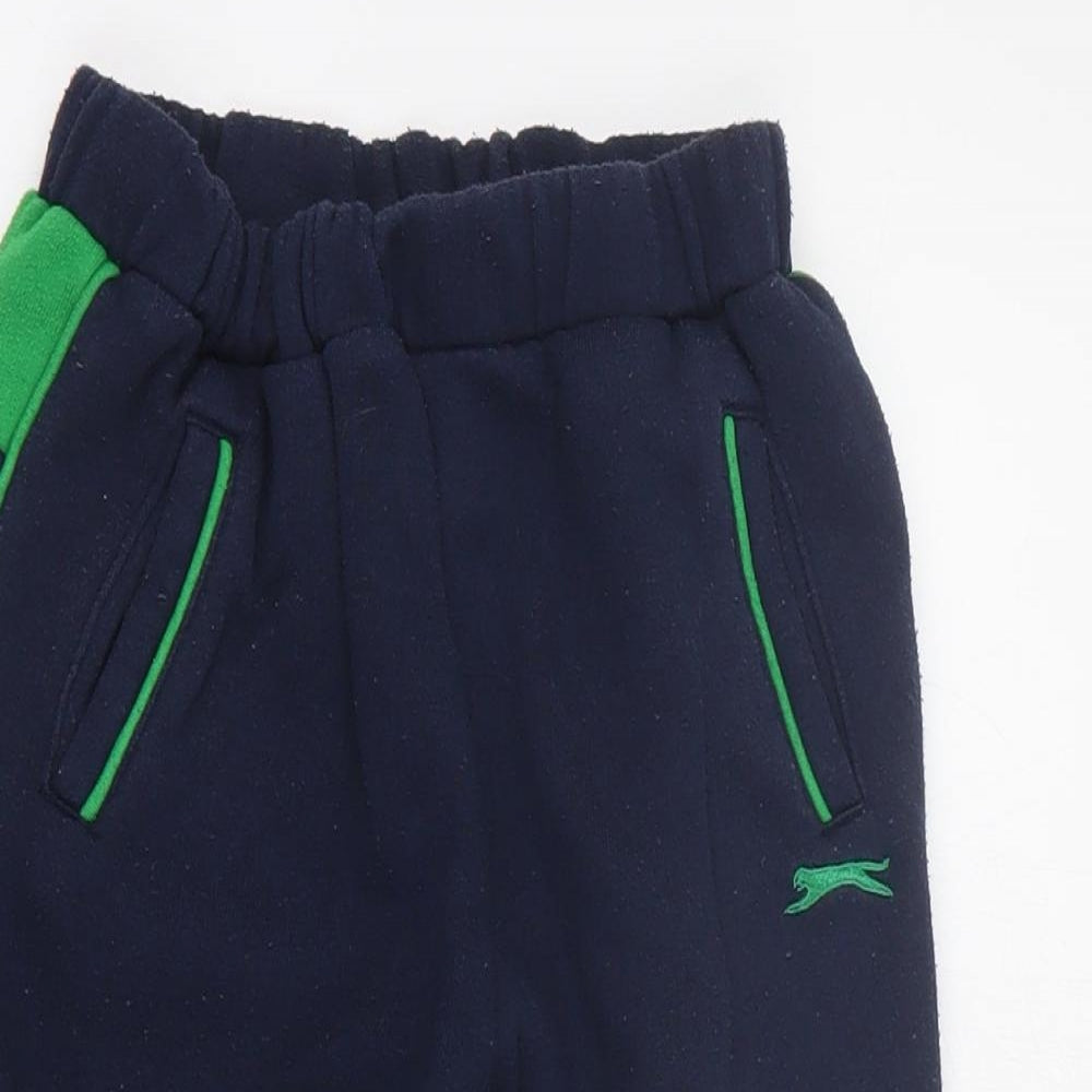 Slazenger Boys Black  Polyester Jogger Trousers Size 2-3 Years  Regular Pullover