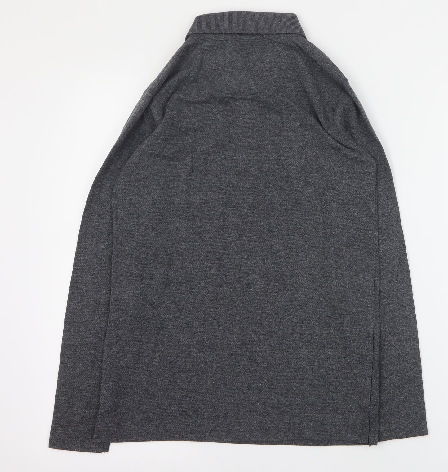 Dunnes Mens Grey  Polyester  Polo Size 34 Collared Button