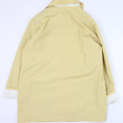 Berketex Womens Yellow   Pea Coat Coat Size 10  Zip