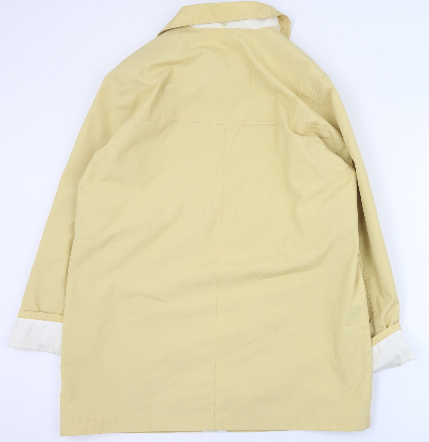 Berketex Womens Yellow   Pea Coat Coat Size 10  Zip