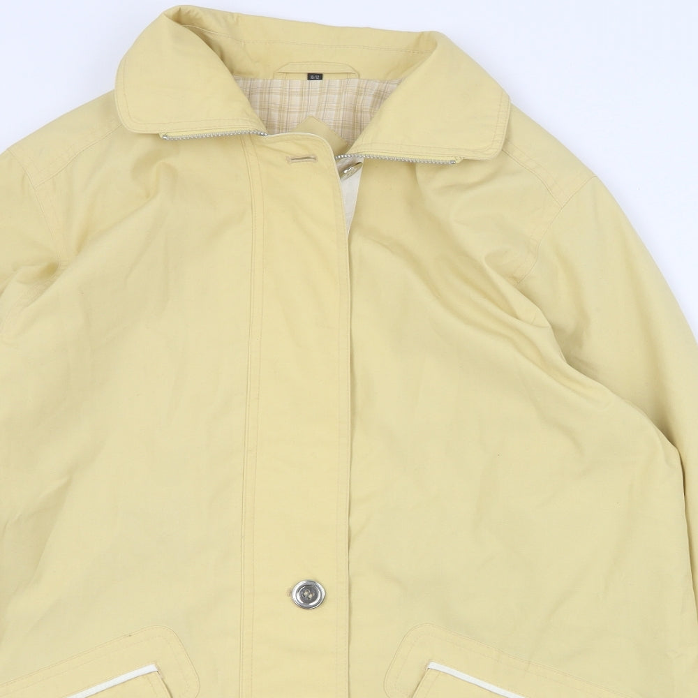 Berketex Womens Yellow   Pea Coat Coat Size 10  Zip