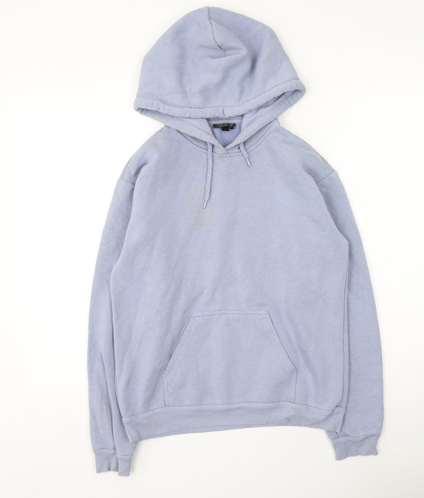 Topshop Womens Purple  Cotton Pullover Hoodie Size 8