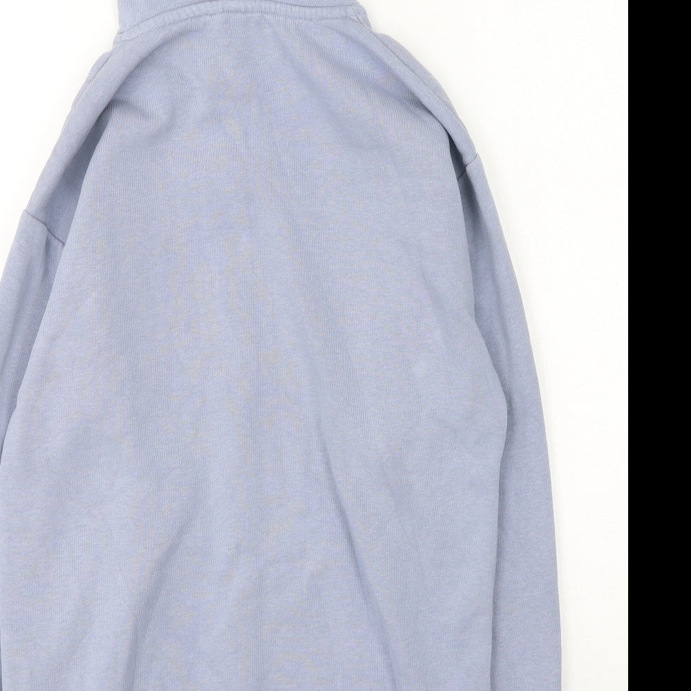 Topshop Womens Purple  Cotton Pullover Hoodie Size 8