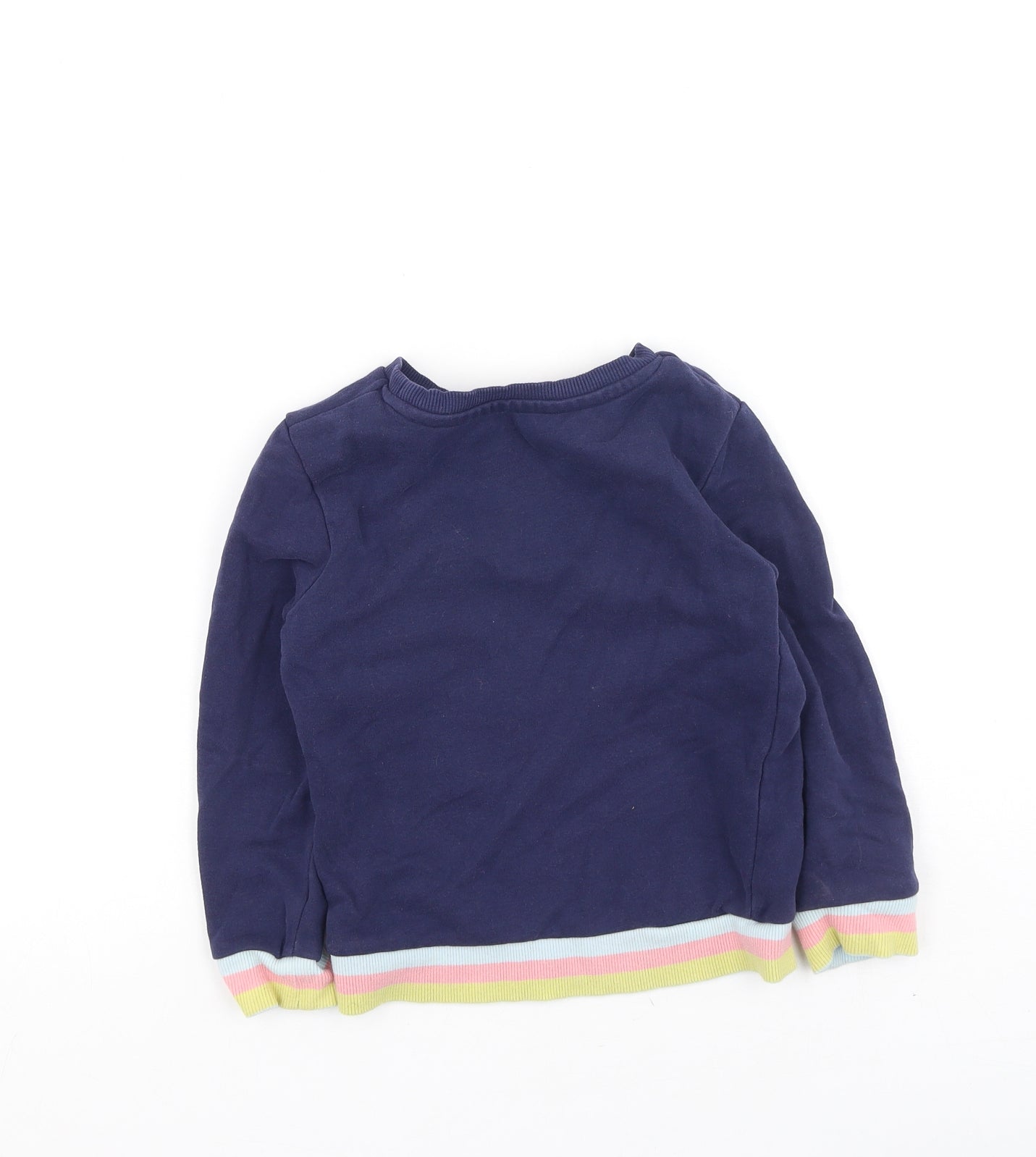 Nutmeg Girls Multicoloured  Polyester Pullover Sweatshirt Size 4-5 Years   - Rainbow