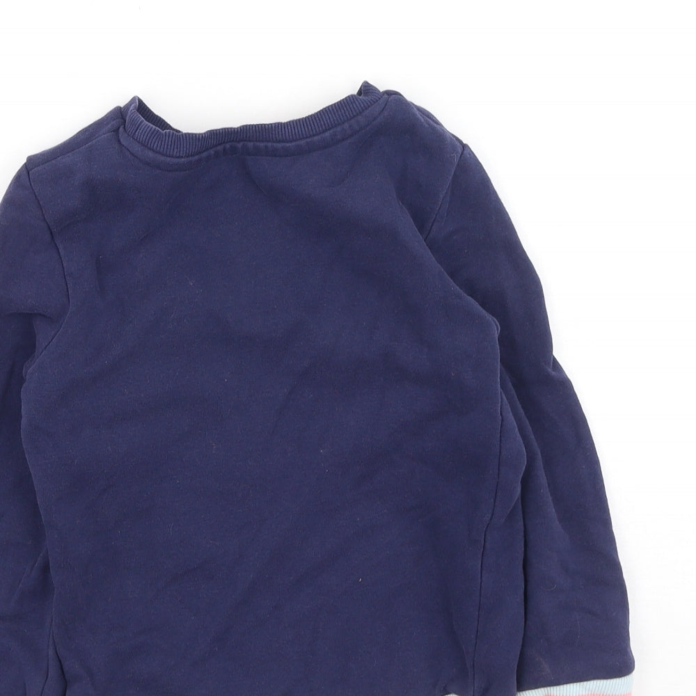 Nutmeg Girls Multicoloured  Polyester Pullover Sweatshirt Size 4-5 Years   - Rainbow