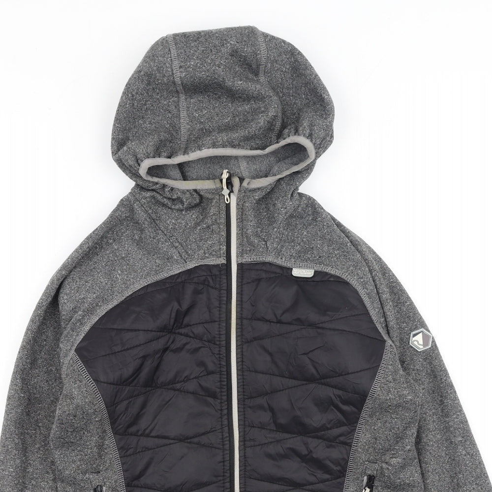 Regatta Womens Grey Round Neck  Polyamide Full Zip Jumper Size 10