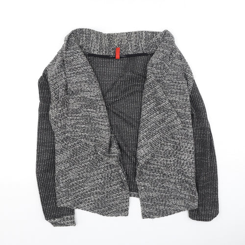 Preworn Womens Grey Round Neck  Acrylic Cardigan Jumper Size M