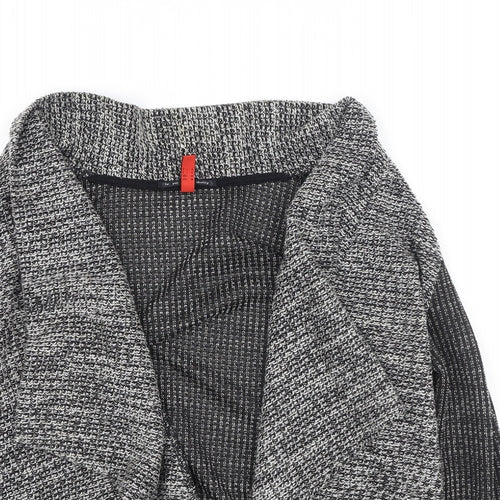 Preworn Womens Grey Round Neck  Acrylic Cardigan Jumper Size M