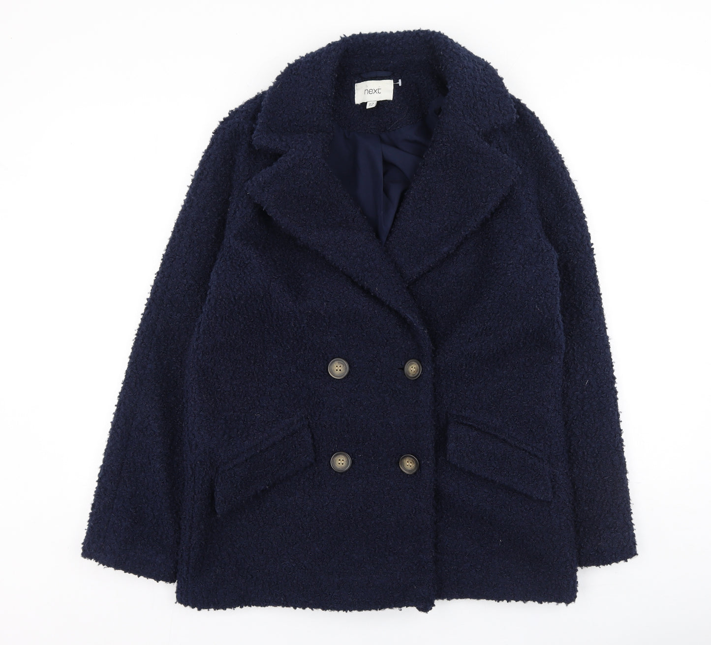 NEXT Womens Blue   Trench Coat Coatigan Size 12