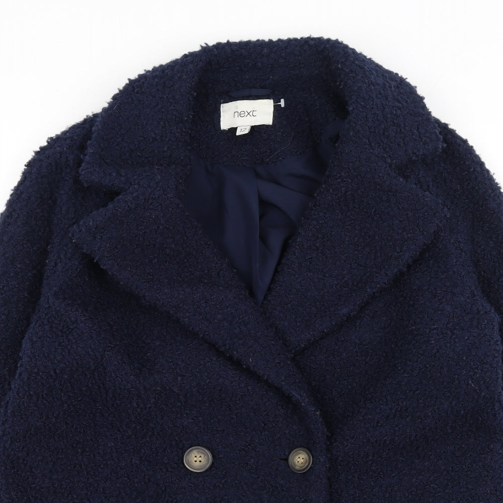 NEXT Womens Blue   Trench Coat Coatigan Size 12