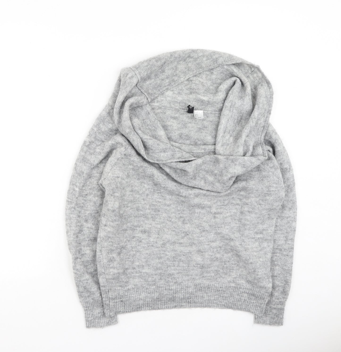 Divided Womens Grey Roll Neck  Wool Pullover Jumper Size S