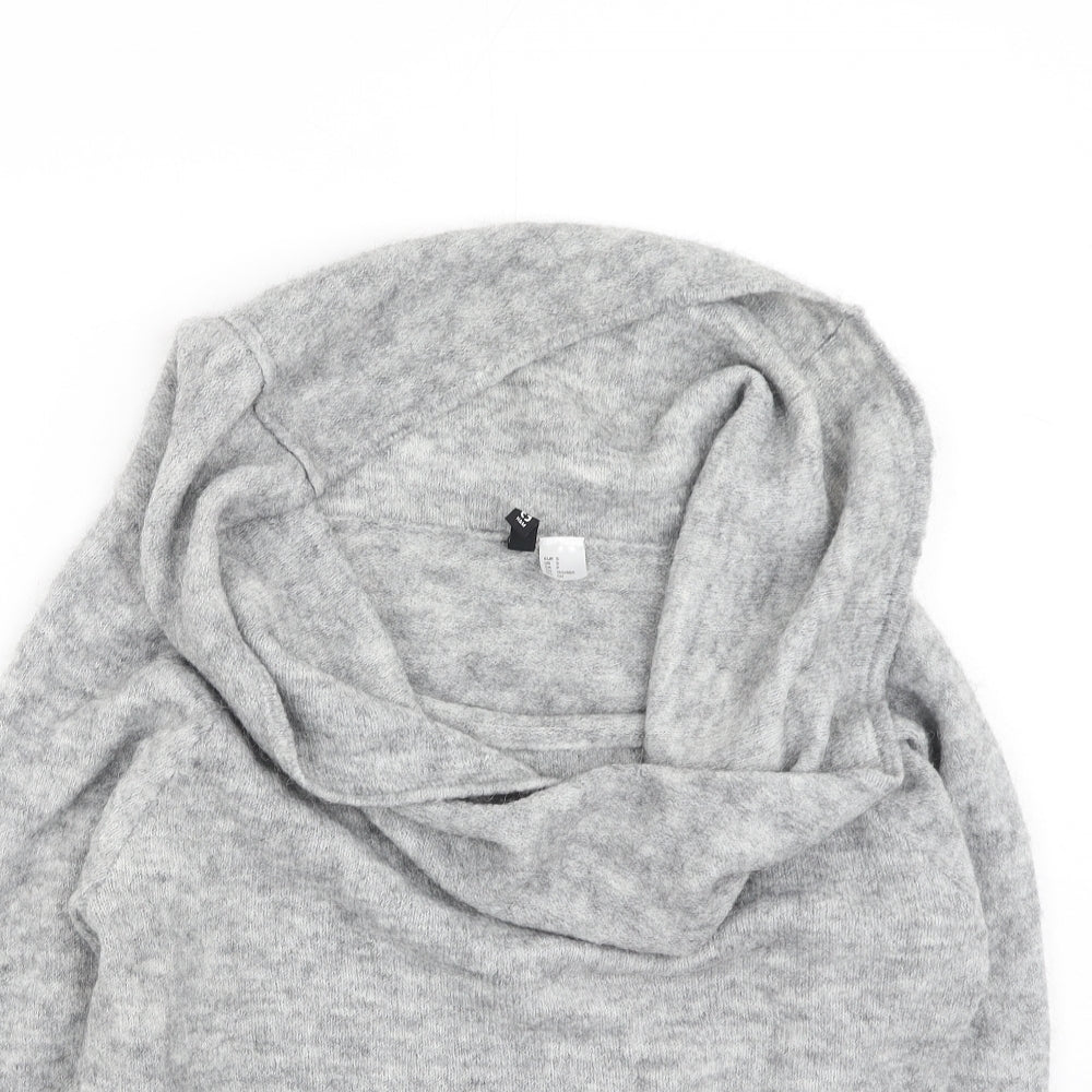 Divided Womens Grey Roll Neck  Wool Pullover Jumper Size S