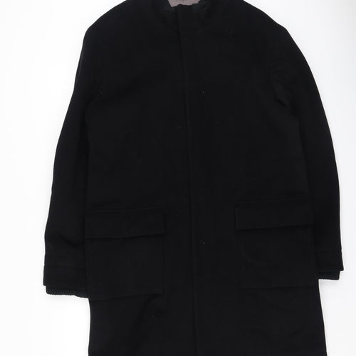 Jeffrey Banks Womens Black   Trench Coat Coatigan Size M