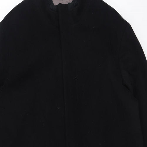 Jeffrey Banks Womens Black   Trench Coat Coatigan Size M