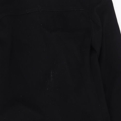 Jeffrey Banks Womens Black   Trench Coat Coatigan Size M