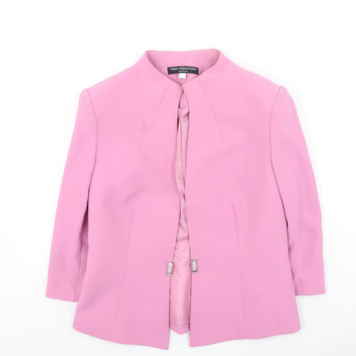 Venini Womens Pink   Jacket Poncho Size 10