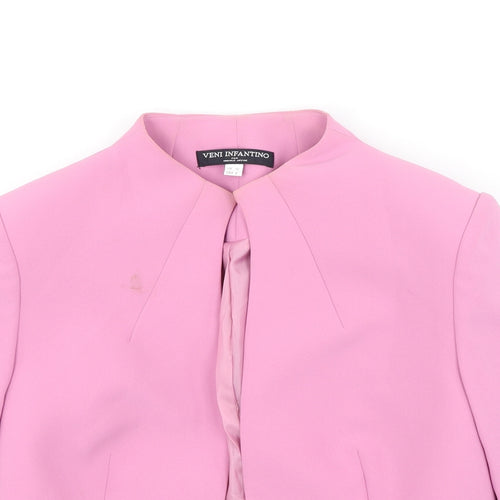 Venini Womens Pink   Jacket Poncho Size 10