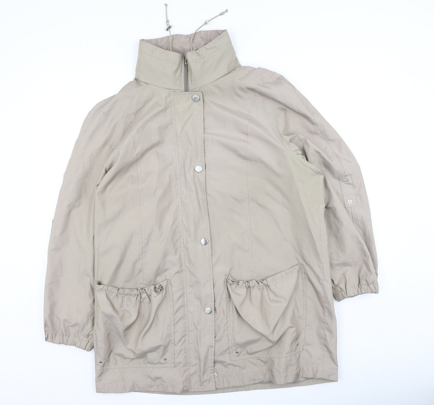 Windsmoor Womens Beige   Rain Coat Coat Size S