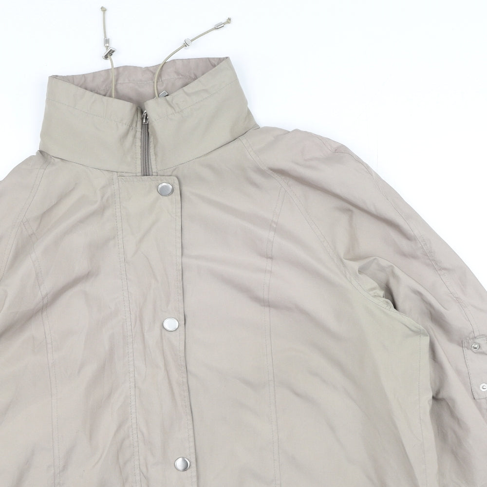Windsmoor Womens Beige   Rain Coat Coat Size S