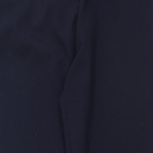 BM Womens Blue  Polyester Trousers  Size 14 L26 in Regular
