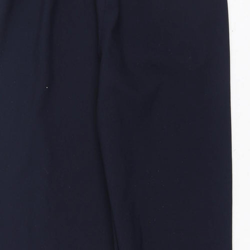 BM Womens Blue  Polyester Trousers  Size 14 L26 in Regular