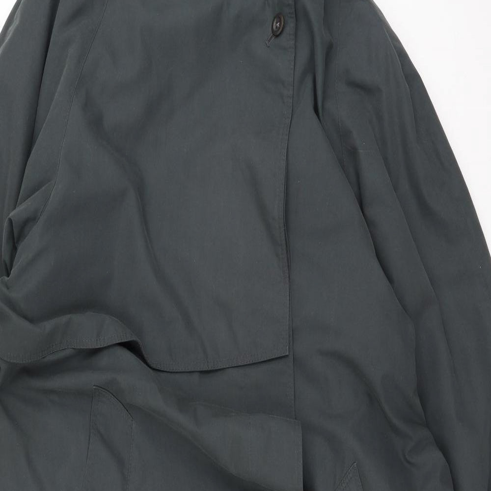 St Micheal  Womens Green   Trench Coat Coat Size 14