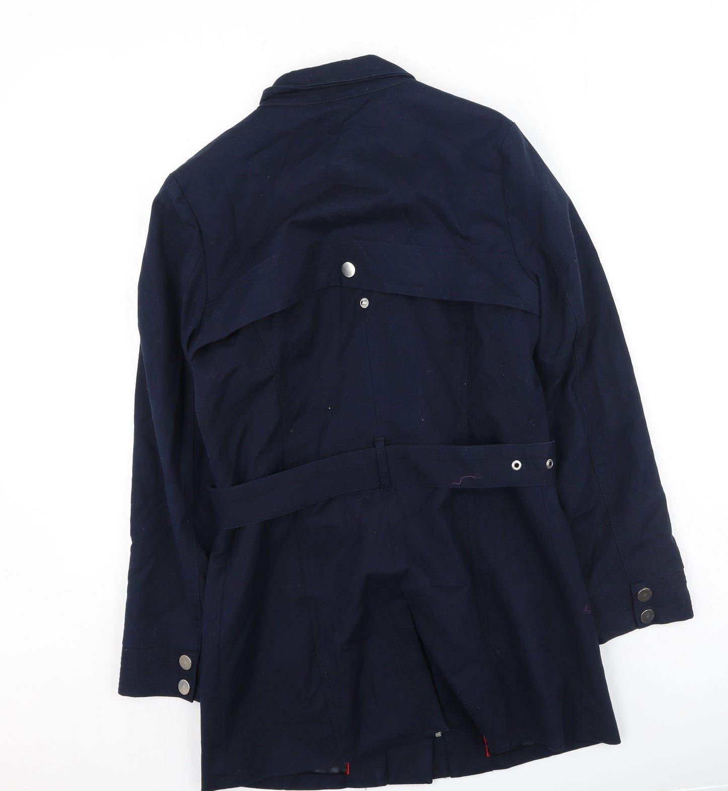 Marks and Spencer Womens Blue   Trench Coat Coatigan Size 10