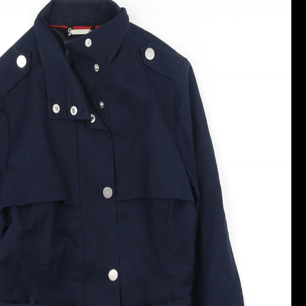 Marks and Spencer Womens Blue   Trench Coat Coatigan Size 10