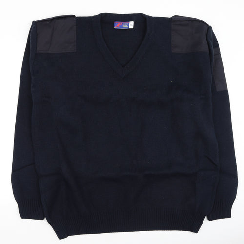 fasttrack Mens Blue  Acrylic Pullover Sweatshirt Size 2XL