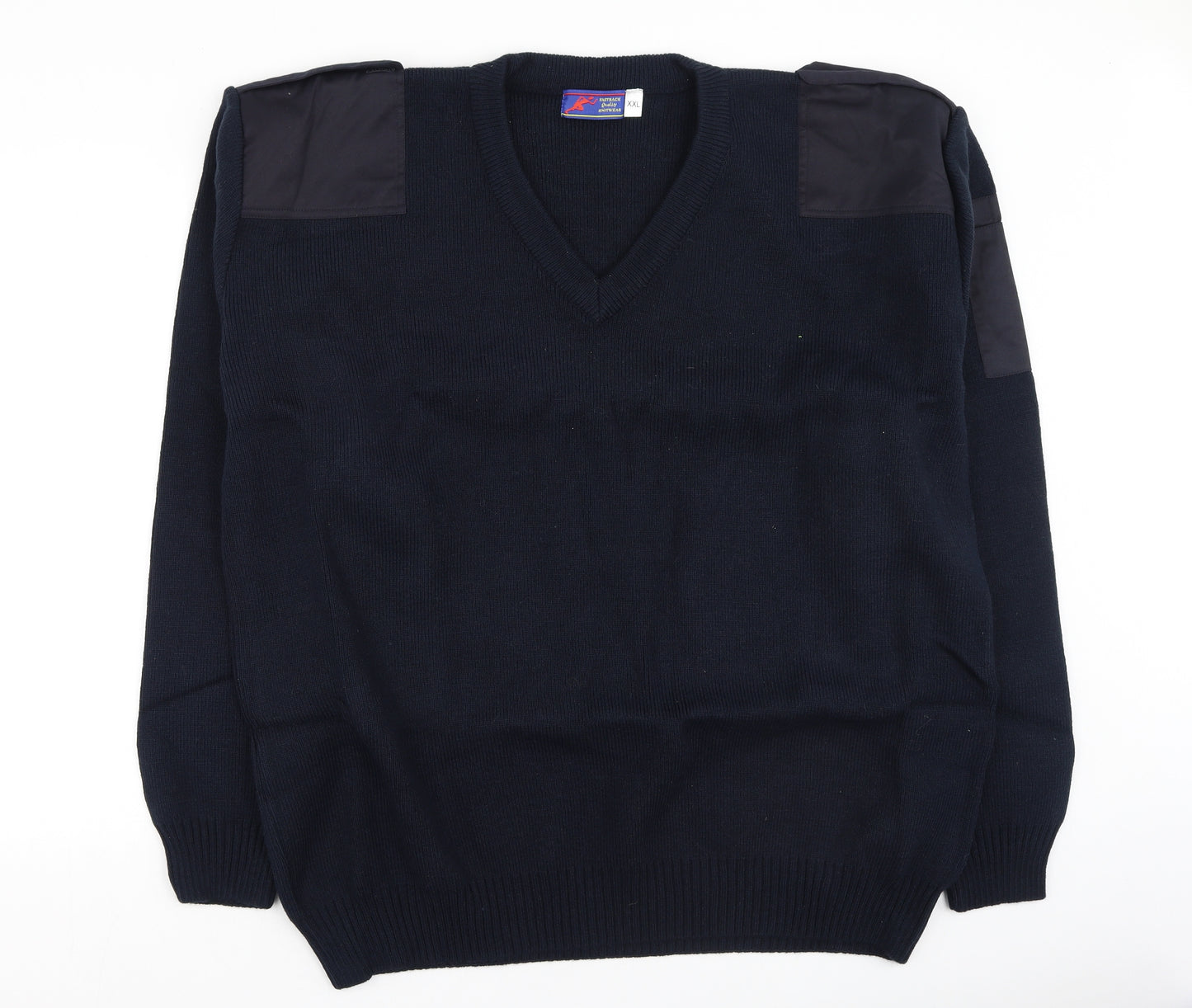 fasttrack Mens Blue  Acrylic Pullover Sweatshirt Size 2XL