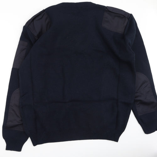 fasttrack Mens Blue  Acrylic Pullover Sweatshirt Size 2XL