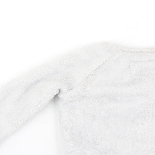 F&F Girls Grey Solid Cotton Cami Pyjama Top Size 3-6 Months   - Bunnies