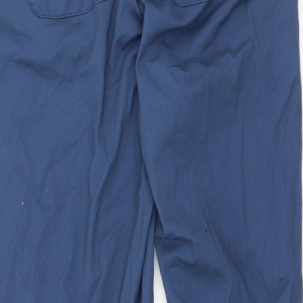 Dunnes Stores Womens Blue  Cotton Trousers  Size L L25 in Regular