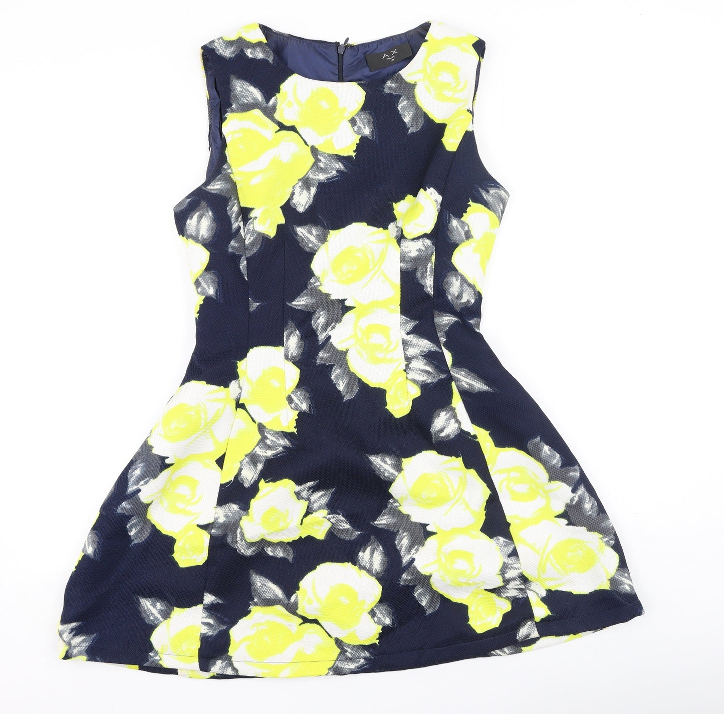 AX Paris Womens Multicoloured Floral Polyester Fit & Flare  Size 10  Boat Neck