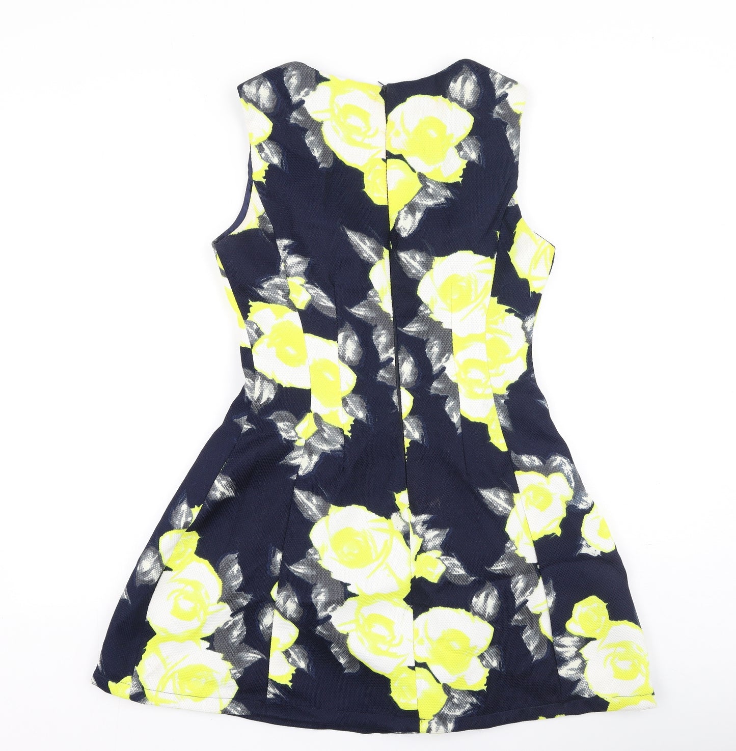 AX Paris Womens Multicoloured Floral Polyester Fit & Flare  Size 10  Boat Neck
