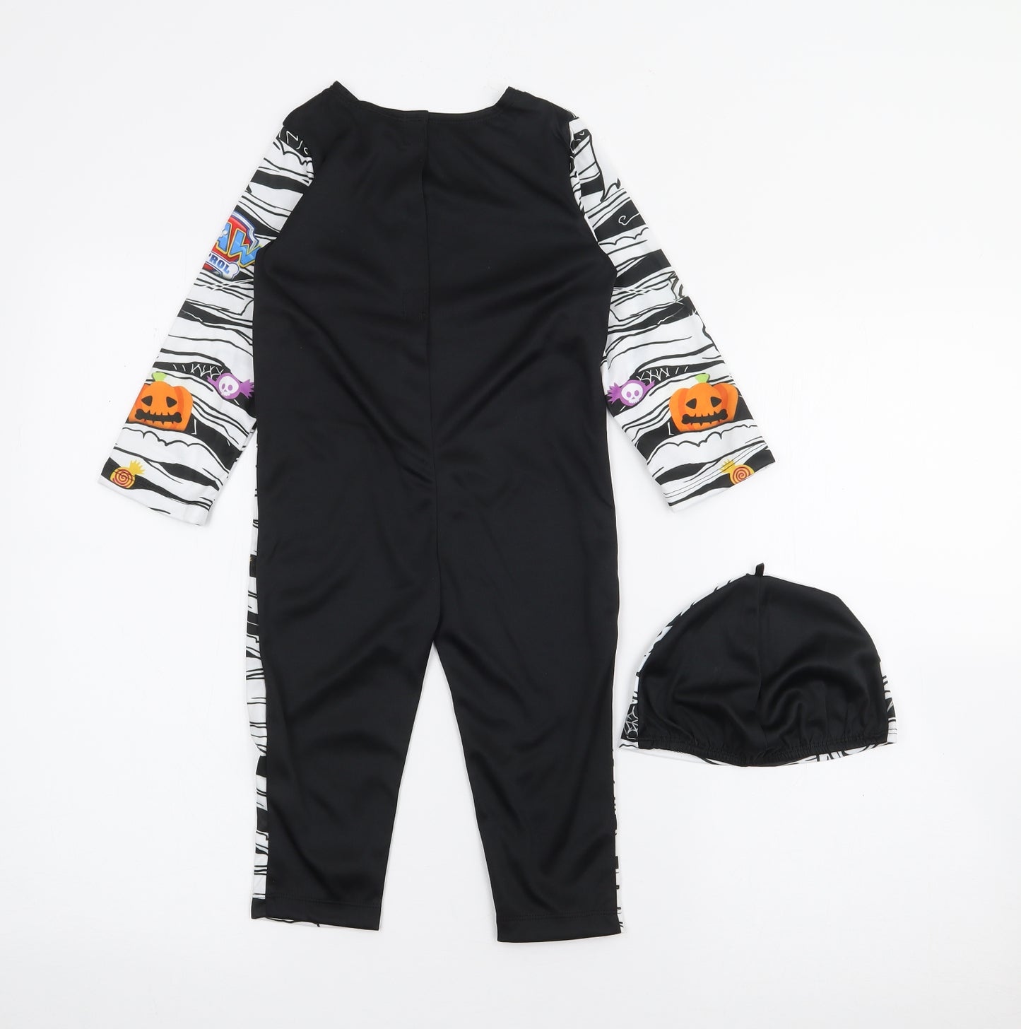 Paw Patrol Baby Black Geometric Polyester Babygrow One-Piece Size 12-18 Months   - Halloween costume