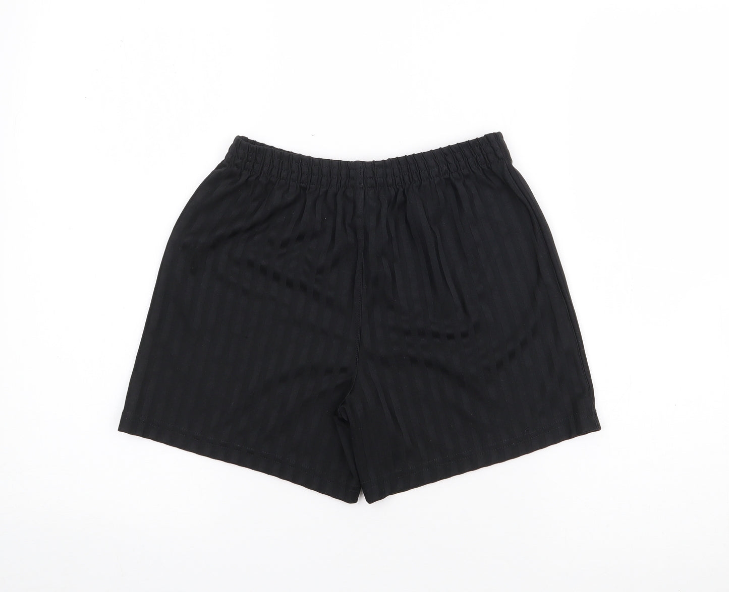 George Boys Black Striped Polyester Sweat Shorts Size 10-11 Years  Regular