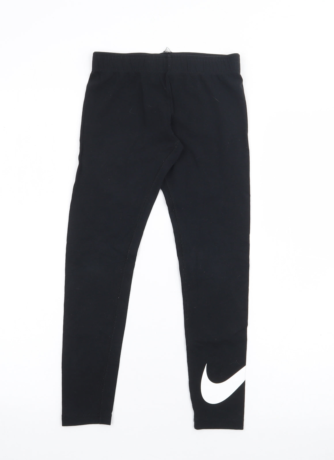 Nike Girls Black  Cotton Pedal Pusher Trousers Size 8-9 Years  Regular