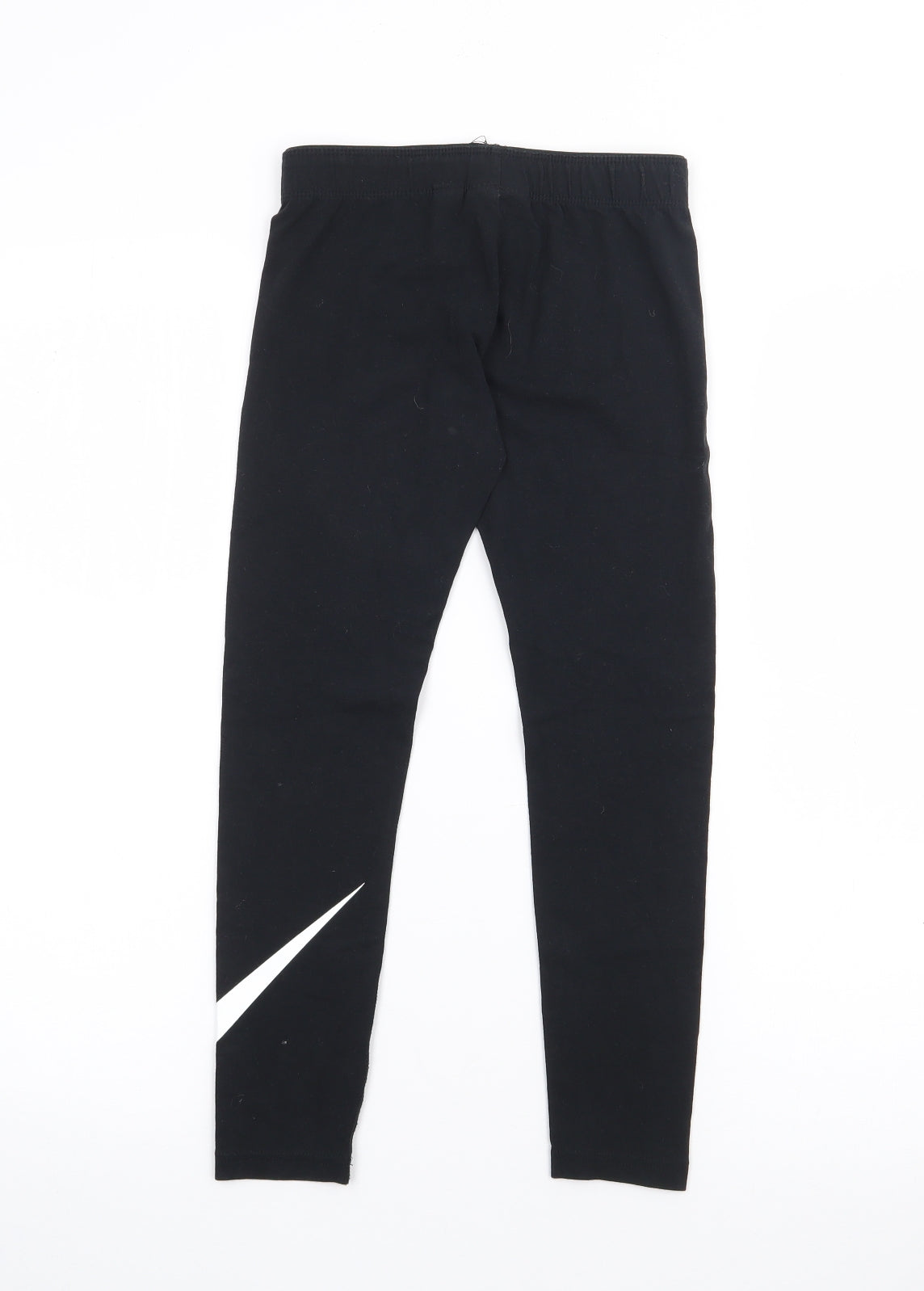 Nike Girls Black  Cotton Pedal Pusher Trousers Size 8-9 Years  Regular