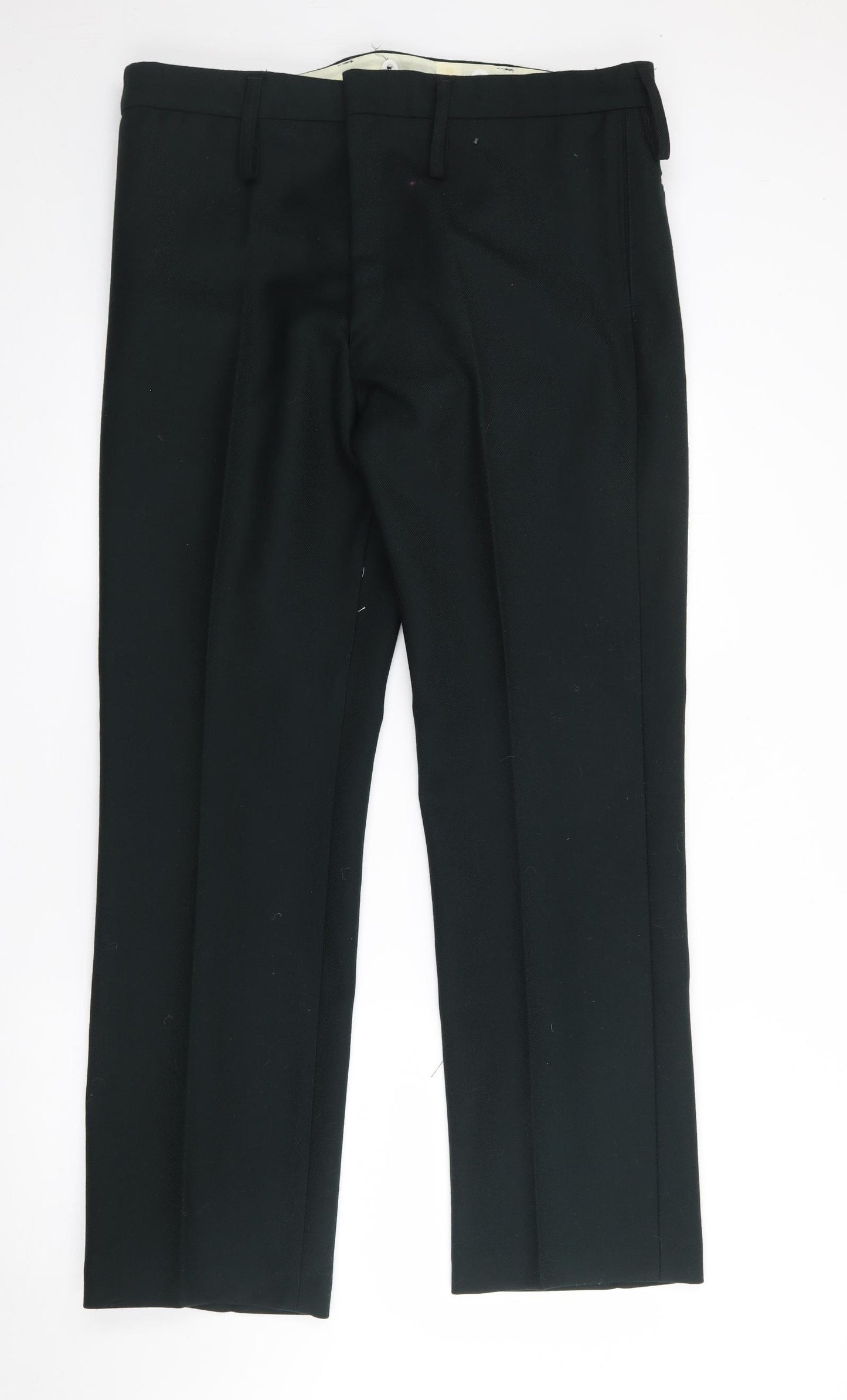Preworn Womens Green  Polyester Trousers  Size 36 in L31 in Regular