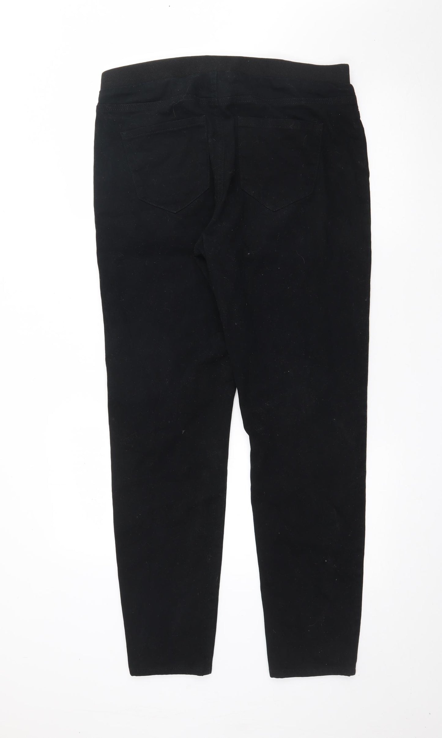 ESMARA Womens Black  Cotton Jogger Trousers Size 18 L28 in Regular
