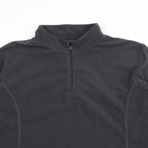 Crane Womens Grey High Neck  Polyester Pullover Jumper Size 16