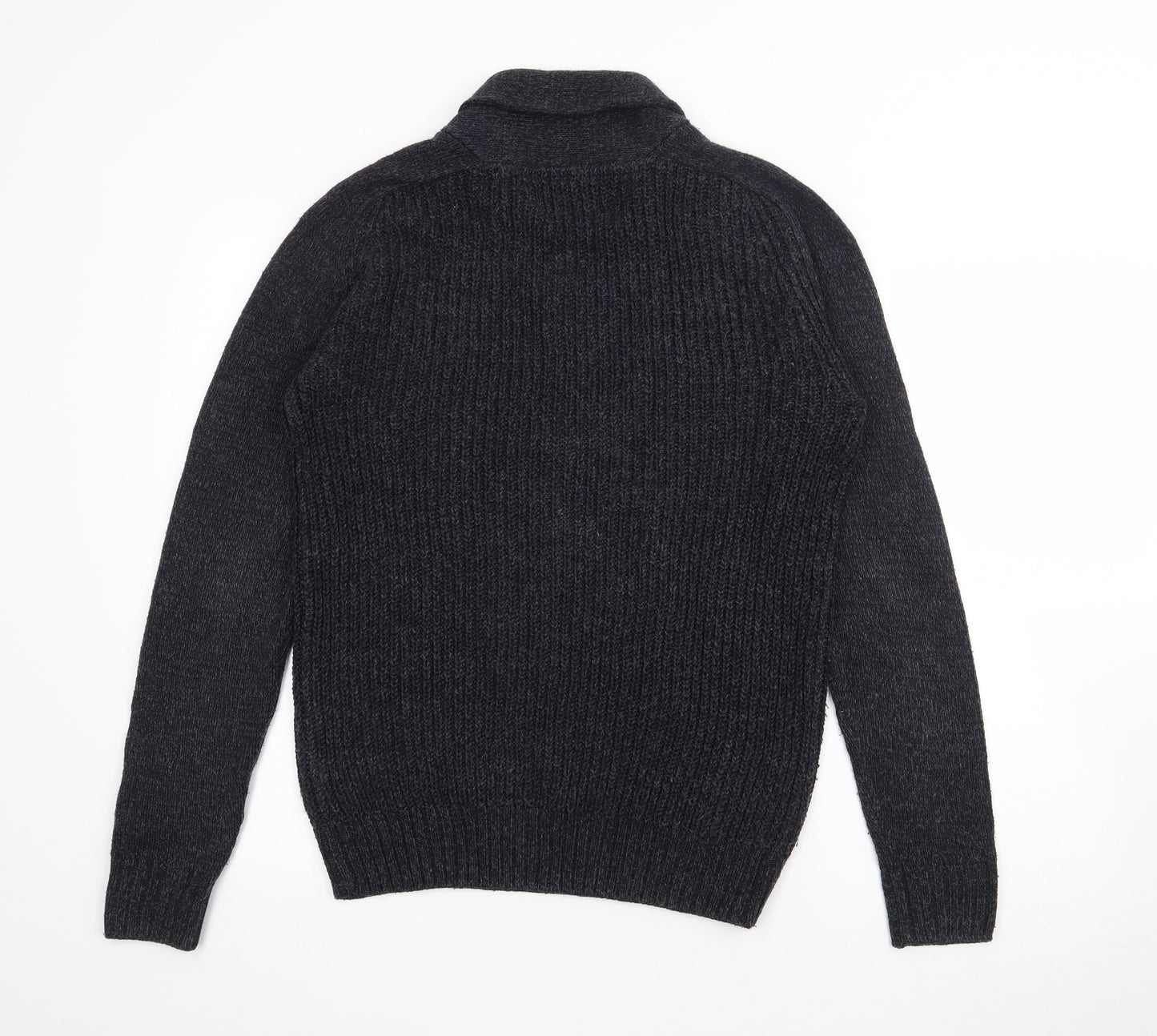 NEXT Mens Grey Roll Neck  Acrylic Pullover Jumper Size S