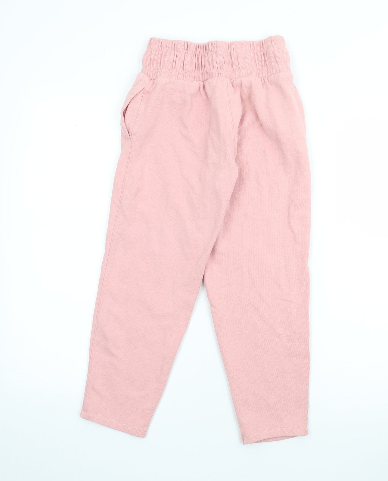 NEXT Girls Pink  Cotton Jogger Trousers Size 9 Months  Regular