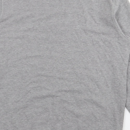 Vintage Cloth Mens Grey  Cotton Pullover Sweatshirt Size L