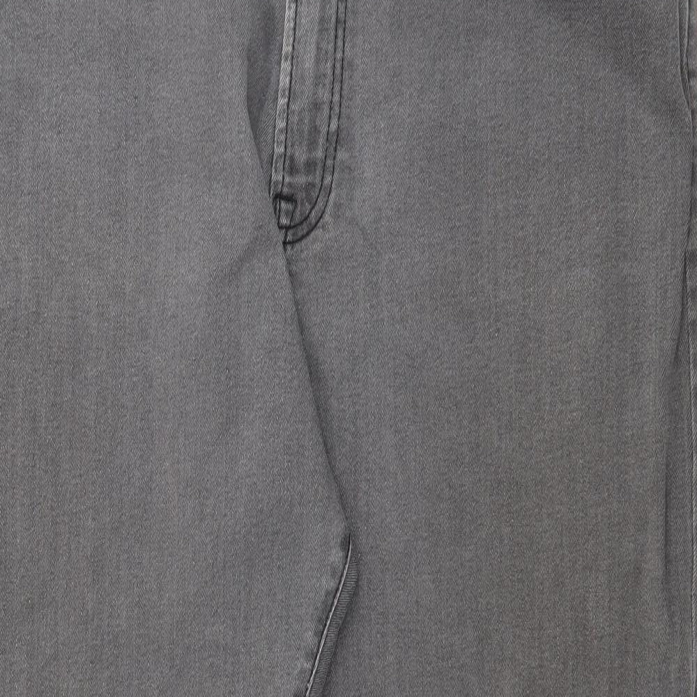 Marks and Spencer Mens Grey  Cotton Skinny Jeans Size 42 L27 in Regular