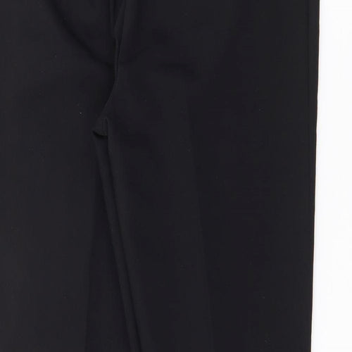 Papaya Womens Black  Cotton Trousers  Size 10 L25 in Regular