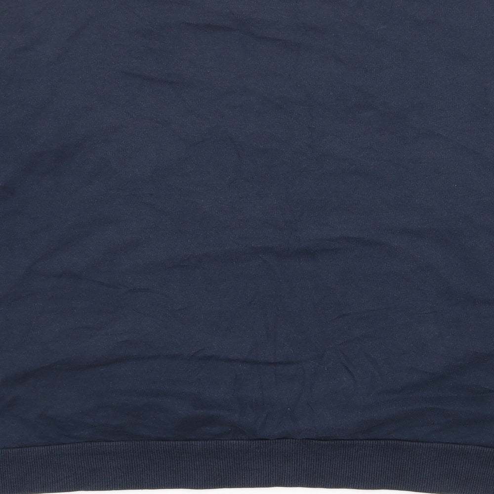 H&M Womens Blue  Cotton Basic T-Shirt Size XL Crew Neck