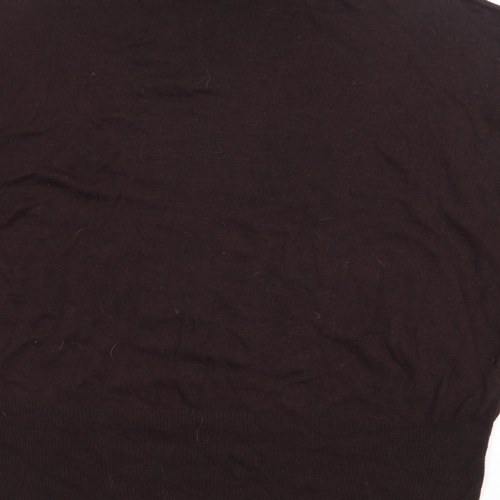 NEXT Womens Brown Roll Neck  Viscose Pullover Jumper Size 10